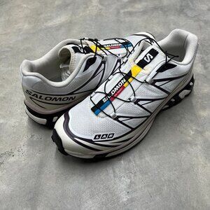 Salomon XT-6 White Vanilla Ice Plum Men's Size 12 478646 - Used